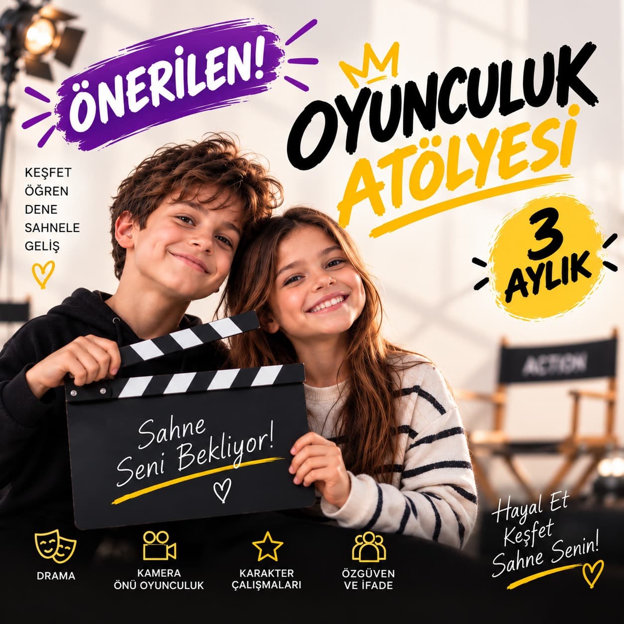 3 Aylık Oyunculuk Atölyesi